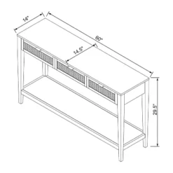 East Bluff Woven Drawer Console Table - Threshold™ Designed With Studio McGee -Whalen Furniture GUEST 5fadeab1 5821 409f b35b 9dc3416e6dfc