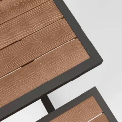 Bryant Faux Wood Rectangle Patio Picnic Table - Gray/Natural Wood - Threshold™ 7 Bryant Faux Wood Rectangle Patio Picnic Table - Gray/Natural Wood - Threshold™ -Whalen Furniture GUEST 61163d69 eb47 45b7 8fe5 b465c4217b59