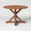 Morie Wood 4 Person Round Patio Dining Table - Threshold™ -Whalen Furniture GUEST 6129f0fb a00e 4ff3 a5e7 d5d2d1ecabc2