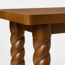 60'' Braided Console Table Walnut - Threshold™ Designed With Studio McGee -Whalen Furniture GUEST 6137711a 1123 43a5 a47d 67534001fde1