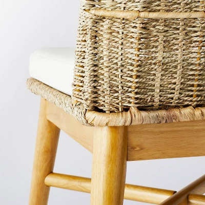 Juniper Woven Dining Chair With Cushion Natural - Threshold™ Designed With Studio McGee 6 Juniper Woven Dining Chair With Cushion Natural - Threshold™ Designed With Studio McGee - Image 4