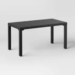 Metal Beech Rust And UV-Resistant Outdoor Patio Coffee Table Matte Black - Threshold™ -Whalen Furniture GUEST 630a6a72 16f5 42b7 bfbf 1b453cd86e61