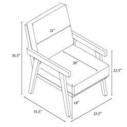 Grantsville Wood Frame Accent Chair With Grid Back - Threshold™ Designed With Studio McGee -Whalen Furniture GUEST 63af688c c6d7 4926 8635 a7774e315ee8