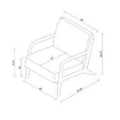 Esters Wood Armchair - Threshold™ 20 Esters Wood Armchair - Threshold™ -Whalen Furniture GUEST 671b808a 0f51 4b1b 8bb1 34be7d271a3c