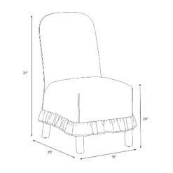 Replacement Ruffled Slipcover Only For Rounded Back Dining Chair - Threshold™ 26 Replacement Ruffled Slipcover Only For Rounded Back Dining Chair - Threshold™ -Whalen Furniture GUEST 68c16930 938e 4ccd b3ba 2cf24e79563e