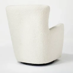 Kessler Swivel Accent Chair Cream Faux Shearling - Threshold™ Designed With Studio McGee: Luxury Glam Furniture, No Assembly Required 10 Kessler Swivel Accent Chair Cream Faux Shearling - Threshold™ Designed With Studio McGee: Luxury Glam Furniture, No Assembly Required -Whalen Furniture GUEST 690f2370 fdfd 4cee a9b5 8e6bfd0ff4b0