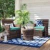 Halsted 5pc Wicker Small Space Patio Furniture Set - Threshold -Whalen Furniture GUEST 6a55bc04 4a1b 43de 8d11 a7526852821c