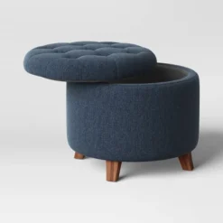 Tufted Round Storage Ottoman - Threshold -Whalen Furniture GUEST 6af4d5ac 1729 492b 9ab7 ed7a4a926334