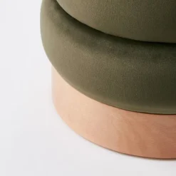 Clarkdale Channel Tufted Ottoman With Wood Base - Threshold™ Designed With Studio McGee -Whalen Furniture GUEST 6b0f47ba dc03 48cc 8a01 bbb99d46752f