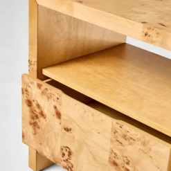 Ogden Nightstand Brown - Threshold™ Designed With Studio McGee: Woodgrain, Open Shelf, Veneer Surface -Whalen Furniture GUEST 6b831532 dfec 48ee 999c c2f7b8a23e1e