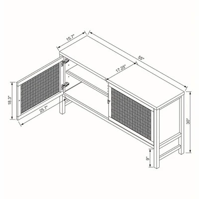 Palmdale Woven Door Console Natural - Threshold™ Designed With Studio McGee 9 Palmdale Woven Door Console Natural - Threshold™ Designed With Studio McGee - Image 7