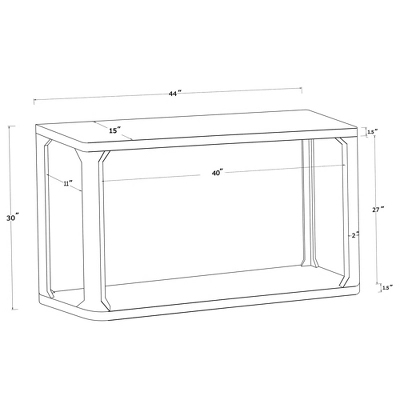 Castalia Console Table - Threshold™ 6 Castalia Console Table - Threshold™ - Image 4