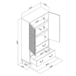 Brandeis Woven Cabinet Brown - Threshold™ Designed With Studio McGee -Whalen Furniture GUEST 707bd53d 9cc8 4d72 96d2 6474dbf4e472