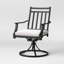 Fairmont 2pk Metal Patio Swivel Rocking Dining Chair - Threshold -Whalen Furniture GUEST 724a742c bead 41f0 9a30 9b11482fa479
