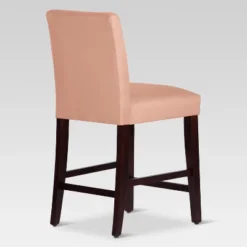 25" Velvet Parsons Counter Height Barstool Wood - Threshold™ -Whalen Furniture GUEST 73d6775c 2065 441e 8c07 519e9bd63b1c