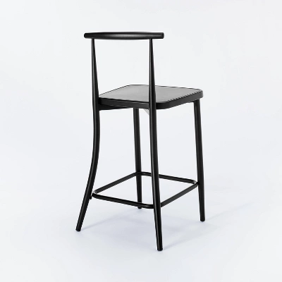 Northwood Metal Cafe Counter Height Barstool Black - Threshold™ Designed With Studio McGee 4 Northwood Metal Cafe Counter Height Barstool Black - Threshold™ Designed With Studio McGee - Image 3