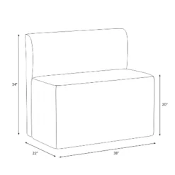 38" Cora Dining Banquette - Threshold™ -Whalen Furniture GUEST 77382477 ef24 4d49 95e9 99f947996c2e