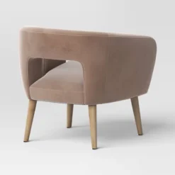 Barrel Open Back Accent Chair Velvet Camel - Threshold™ -Whalen Furniture GUEST 7cda3f6e f279 4070 a7ef 92b757c1d401