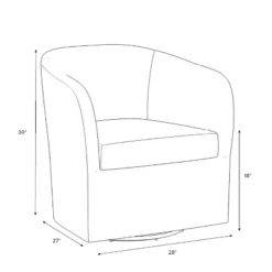 Rhea Swivel Chair In Boucle - Threshold™ -Whalen Furniture GUEST 7e525c19 07ed 47f0 ad70 4de43755d9e4