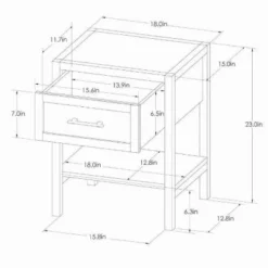 Warwick End Table With Drawer - Threshold™ -Whalen Furniture GUEST 805b71d7 700e 4f68 9d70 a2d9d31e0609