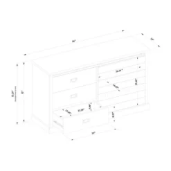 Southwick Farmhouse 3 Drawer/Shelf Dresser With Sliding Barn Door White - Threshold™ -Whalen Furniture GUEST 842f0b74 6701 41d8 b2c7 f9a18671b891