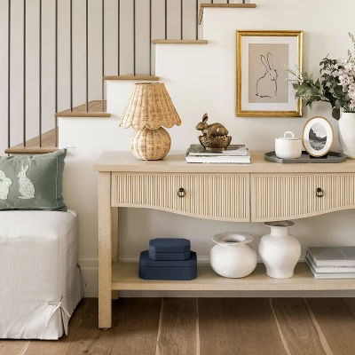 Elder 60" Console Table Natural - Threshold™ Designed With Studio McGee Assembly Required 3 Elder 60" Console Table Natural - Threshold™ Designed With Studio McGee Assembly Required