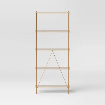 72" Elowen 5 Shelf Bookcase - Threshold™ 5 72" Elowen 5 Shelf Bookcase - Threshold™ - Image 3
