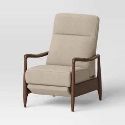 Dusk Mid-Century Wooden Arm Recliner - Threshold™ -Whalen Furniture GUEST 8847a956 a9d1 4f39 9606 b945601b21b9