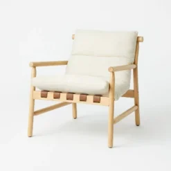 Holly Sling Back Accent Chair Cream/Natural - Threshold™ Designed With Studio McGee -Whalen Furniture GUEST 89c26202 7ef9 4ca1 a497 96396e2fb05c