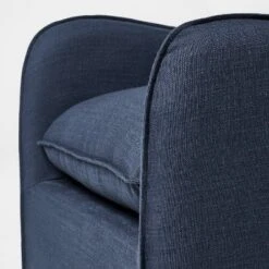 Slipcover Style Upholstered Swivel Accent Chair Blue - Threshold™ Designed With Studio McGee -Whalen Furniture GUEST 89fc2cdb 68df 40b1 b1d0 d52c26606667