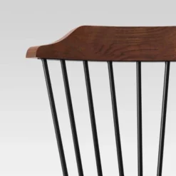 Delway Curved Back Mixed Material Counter Height Barstool Walnut - Threshold™ -Whalen Furniture GUEST 8c09173e d099 4df1 a94e ab93418d7e97