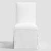 Samy Skirted Slipcover Dining Chair Twill White - Threshold™ -Whalen Furniture GUEST 8c82ed68 1aee 447c 9137 9732568c37df