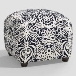 Poppy Ottoman In Damask - Skyline Furniture -Whalen Furniture GUEST 8d963cef aa16 4f52 9a0e ff933e94cb9c