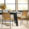 2pk Woven Metal Dining Chair - Threshold™ Designed With Studio McGee -Whalen Furniture GUEST 8e94eccb ac24 404c 82a1 c1d6d549a6ca