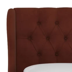 Wingback Platform Bed Velvet - Skyline Furniture -Whalen Furniture GUEST 9056210f 955a 47e0 a7a6 a46905ca425d