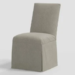 Samy Skirted Slipcover Dining Chair In Linen - Threshold™ -Whalen Furniture GUEST 9095c404 3819 46f1 bf0f 3af55239e4cd