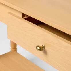 48" Modern Wooden Console Table With Drawer Brown - Threshold™ Designed With Studio McGee -Whalen Furniture GUEST 90ede8a6 be76 4490 99dc ae4666a108e4