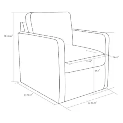 Pinetops Swivel Base Accent Chair - Threshold™ -Whalen Furniture GUEST 9122e1e1 4b4a 4722 a4d8 a5610912f064