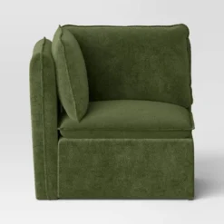 Haven Velvet Modular French Seam Corner Sofa Dark Green - Threshold™ -Whalen Furniture GUEST 93f344e8 b5f3 469d b1a0 56fa85dc69c8
