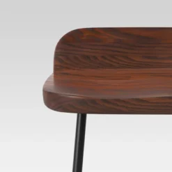 Lorton Low Back Metal Leg Wood Counter Height Barstool - Threshold™ -Whalen Furniture GUEST 95c1d095 afde 4e7d a34b 5f9ea61243a3