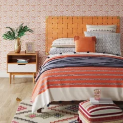 Touraco Nightstand White/Brown - Threshold™ -Whalen Furniture GUEST 97cf6a74 bee5 47a7 b1e8 b6f5c2fdf421