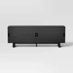 Fluted TV Stand For TVs Up To 55" Black - Threshold™: Entertainment Center With Adjustable Shelves -Whalen Furniture GUEST 97ee2ee9 ce6f 4f6b a402 8985fb6fdde7