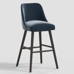 Geller Modern Counter Height Barstool In Shiny Velvet - Threshold™ -Whalen Furniture GUEST 9ac6eee9 5900 4278 bafd 6d7a1f2e5e71