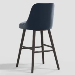 Geller Modern Counter Height Barstool In Shiny Velvet - Threshold™ -Whalen Furniture GUEST 9b21c4e5 f8ef 4eab 8057 2aa3dd932f0f