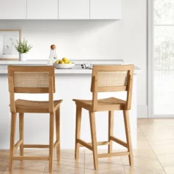 Tormod Backed Cane Counter Height Barstool - Threshold™