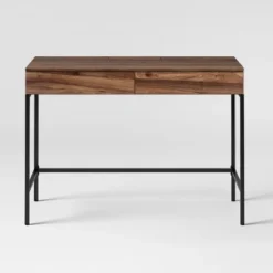 Loring Wood Writing Desk With Drawers And Charging Station - Threshold™ -Whalen Furniture GUEST a180d95f 494d 40fe 99aa 477952f0ae1b