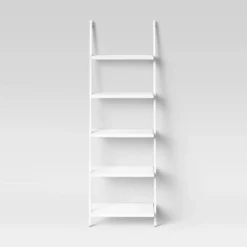72" Loring 5 Shelf Leaning Bookshelf - Threshold™ -Whalen Furniture GUEST a23b32cc a606 41b2 a0b1 43ad83a8d609