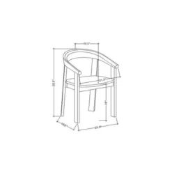 Terra Solid Wood Curved Back Dining Chair - Threshold™ Designed With Studio McGee 15 Terra Solid Wood Curved Back Dining Chair - Threshold™ Designed With Studio McGee -Whalen Furniture GUEST a386c950 6b68 47a0 8004 10af9f6b52b5