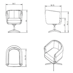 Morpho Swivel Armchair - Threshold™ -Whalen Furniture GUEST a3b3d07e 0d72 4668 abc8 9eef5cda41b8