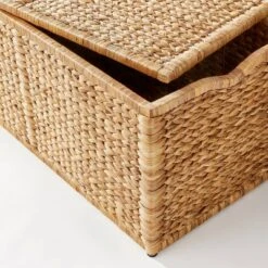 Natural Woven Storage Bench - Threshold™ Designed With Studio McGee: Metal Frame, Fish Scale Pattern, No Assembly Required -Whalen Furniture GUEST a6e6878e 6b8c 4d6f b297 bceeff97cca7